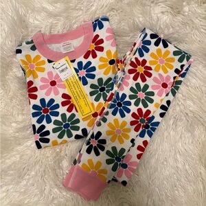 NWT Hanna Andersson Colorful Floral Kids Pajamas Organic Cotton